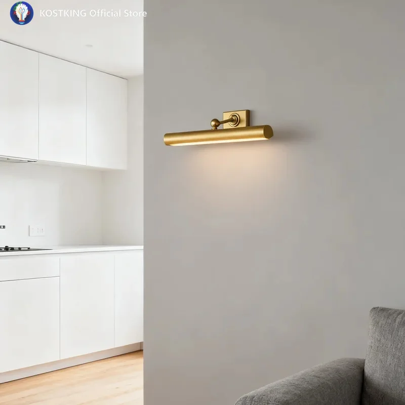 Full Copper Background Wall Corridor Wall Lamp Dining Bookcase Mural Light Living Room Bathroom Mirror Front Lamp