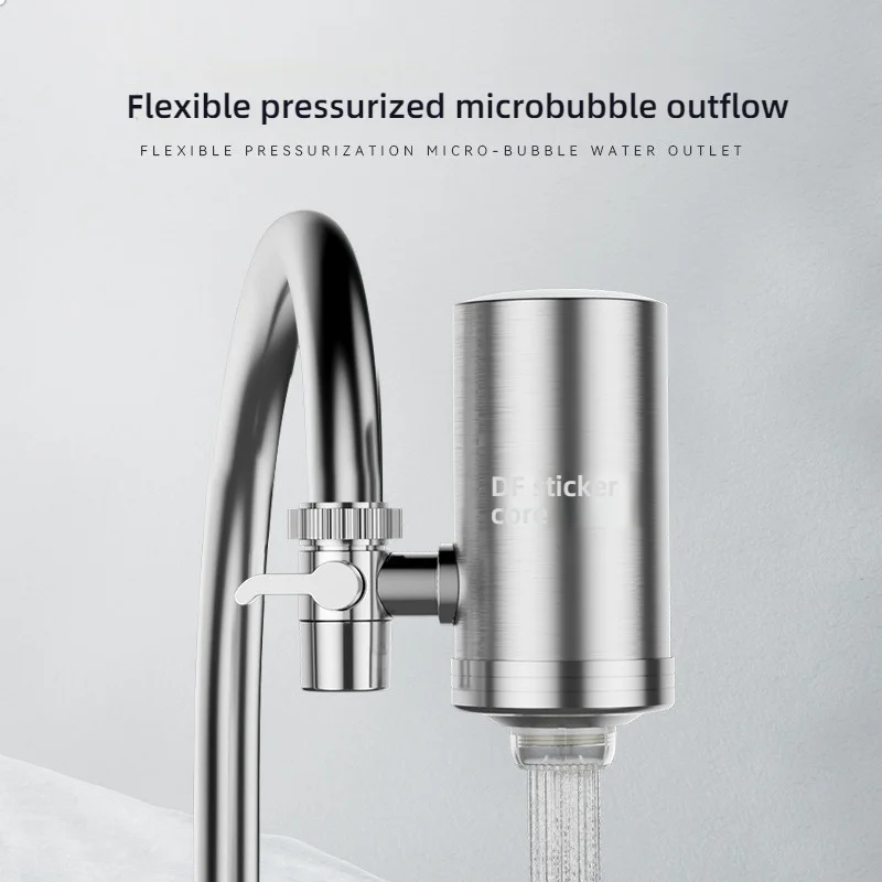 Kitchen Faucet Stainless Steel Water Purifier Purification Tap Water Filter With Filter Element Household Drinking Filtration
