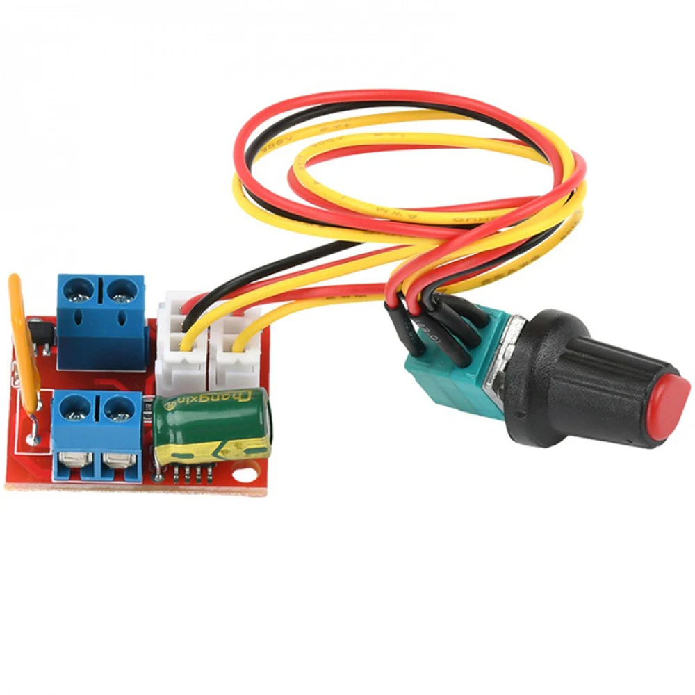 Mini DC Motor PWM Speed Regulator 4.5-35V Motor Speed Control Switch LED Dimmer 1%-100% Duty Cycle 90W Max Motor Speed Governor