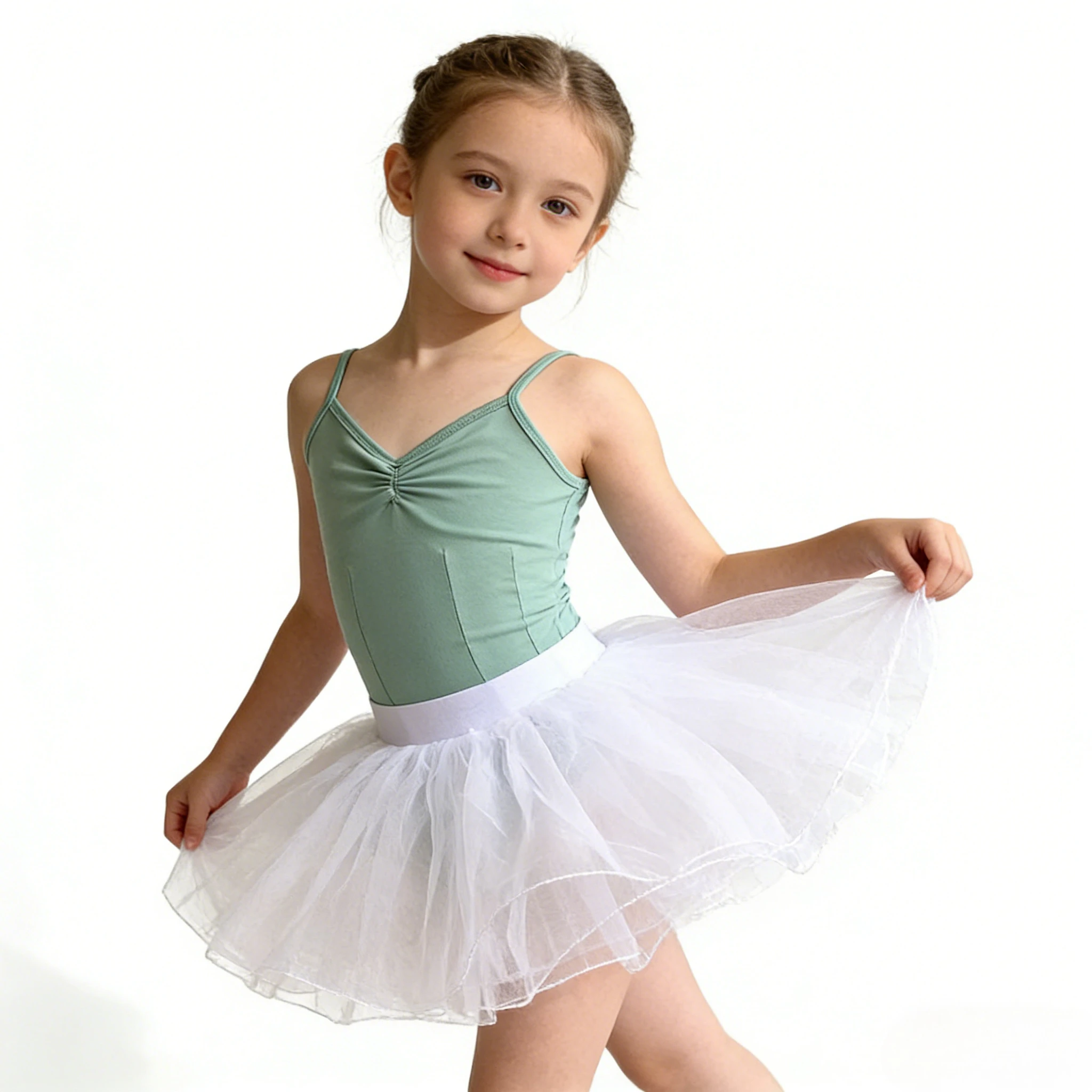 2026 Ballet Skirt Photo Booth Props Kids Girls 4 Layers Tulle Tutu Skirt Dance Performance Skirt