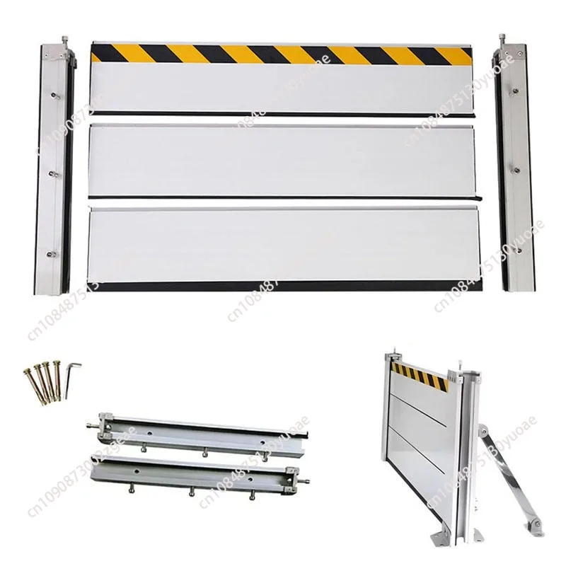 Aluminum alloy flood control water retaining plate Flood control gate Stainless steel flood control baffle Underground garage