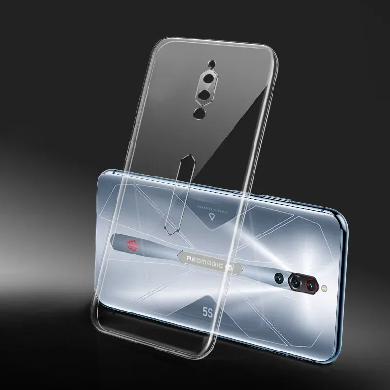 Transparent TPU Phone Case for ZTE Nubia Red Magic 6 Pro 6R Cover Soft Silicone Case for Red Magic 5 5S Mars Case Shell