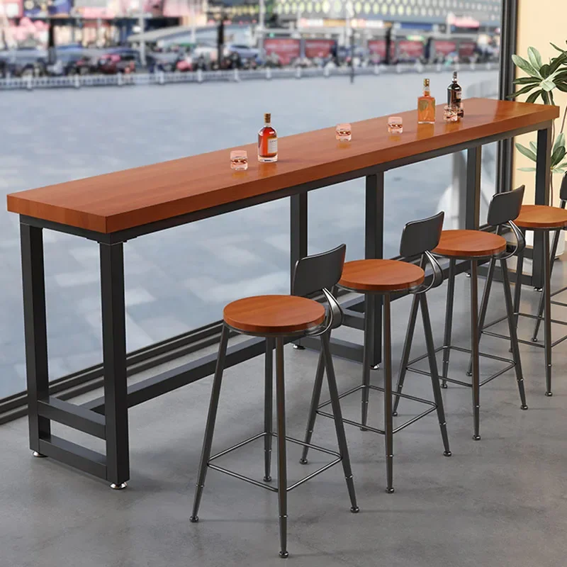 

Executive Restaurant Furniture Island Dining Table Narrow Buffet Camping Tables Bar Accessories Wooden Dinning Work Liquor