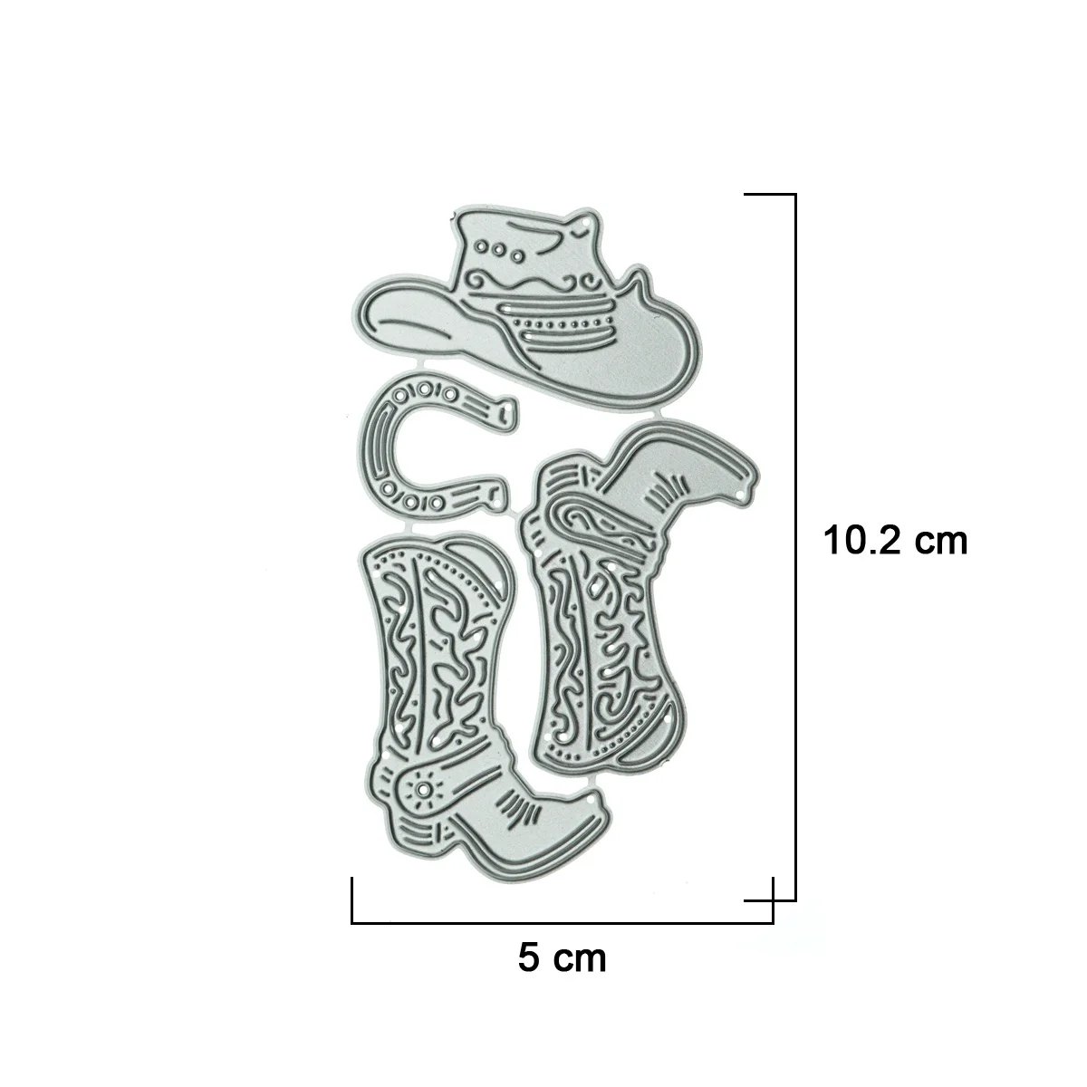 Metalowe zestaw wykrojników do scrapbookingu kapelusz kowbojski buty wzór ręcznie wykonana kartka z życzeniami papier sztuka praca dekorowanie