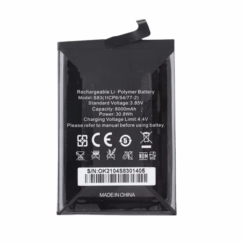 Suitable for OUKITEL WP9 S83 8000mAh New High-Capacity Phone Battery