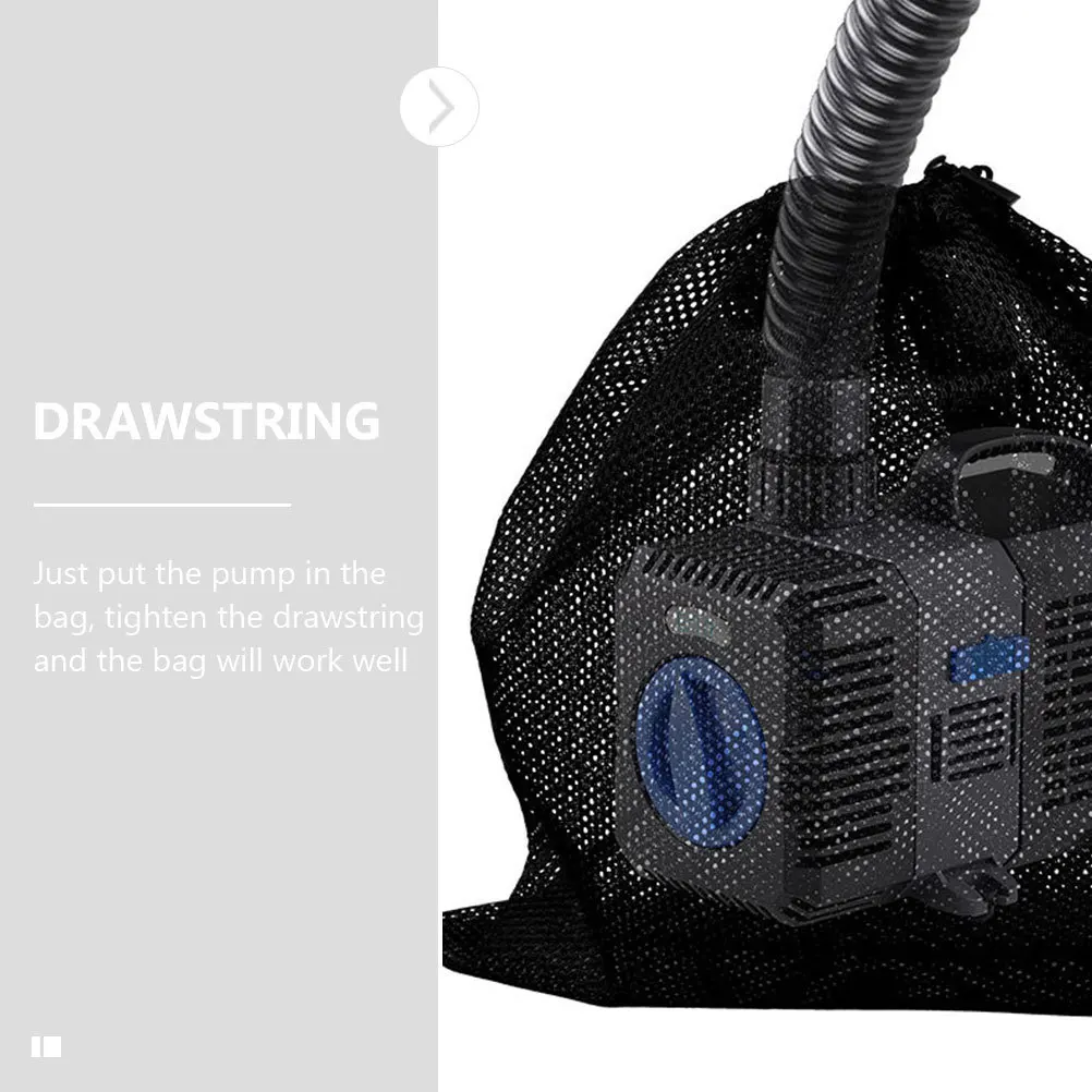 

Pump Mesh Filter Bag Large Drawstring For Pond Swimming Pool Pump Protection Mesh Bag Garden Fountain Equipment