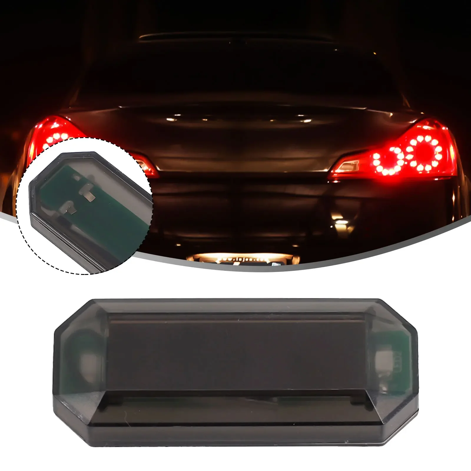 

12V Strobe Signal LED Light Flash Alarm Lamp Light Solar Power Car Parts ABS And Lamp Beads Material Accessories For The Car