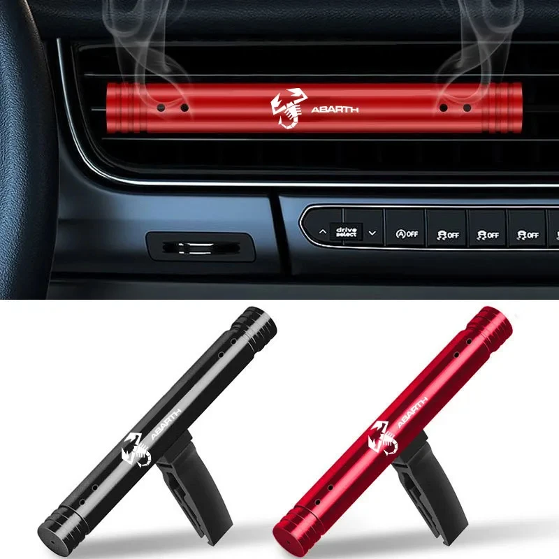Metal Car Perfume Car Aromatherapy Stick For abarth 695 595 500 500c 500s competizione 124 Spider PUNTO stickers car decor