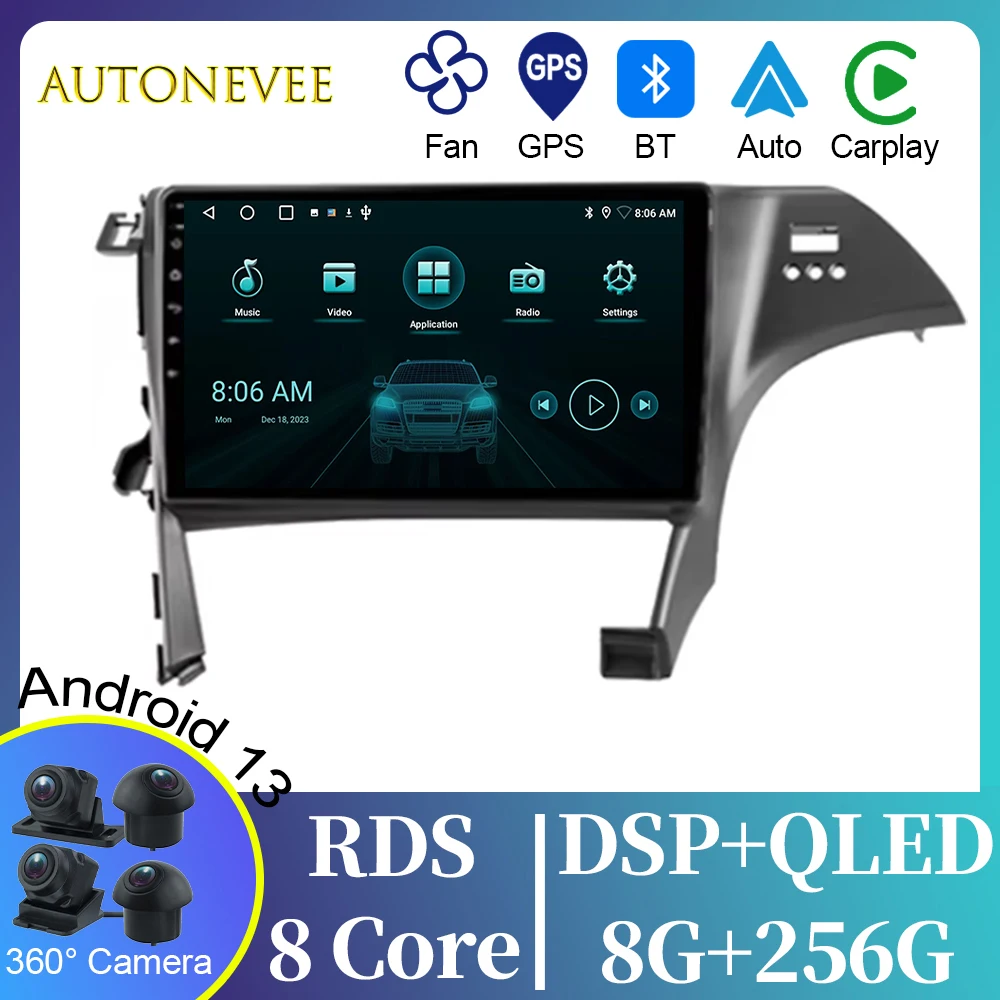 

Автомобильное радио для Toyota Prius 3 XW30 2009 - 2015 RHD Android стерео головное устройство мультимедийный плеер навигация Carplay No 2din DVD