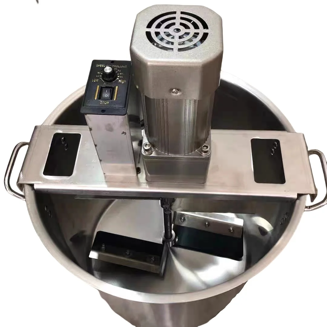High Quality Stainless Steel 150L Capacity 500W Adjustable Speed Food Soup Sauce Stir-fry Mixer Machine With Stand For Cooking