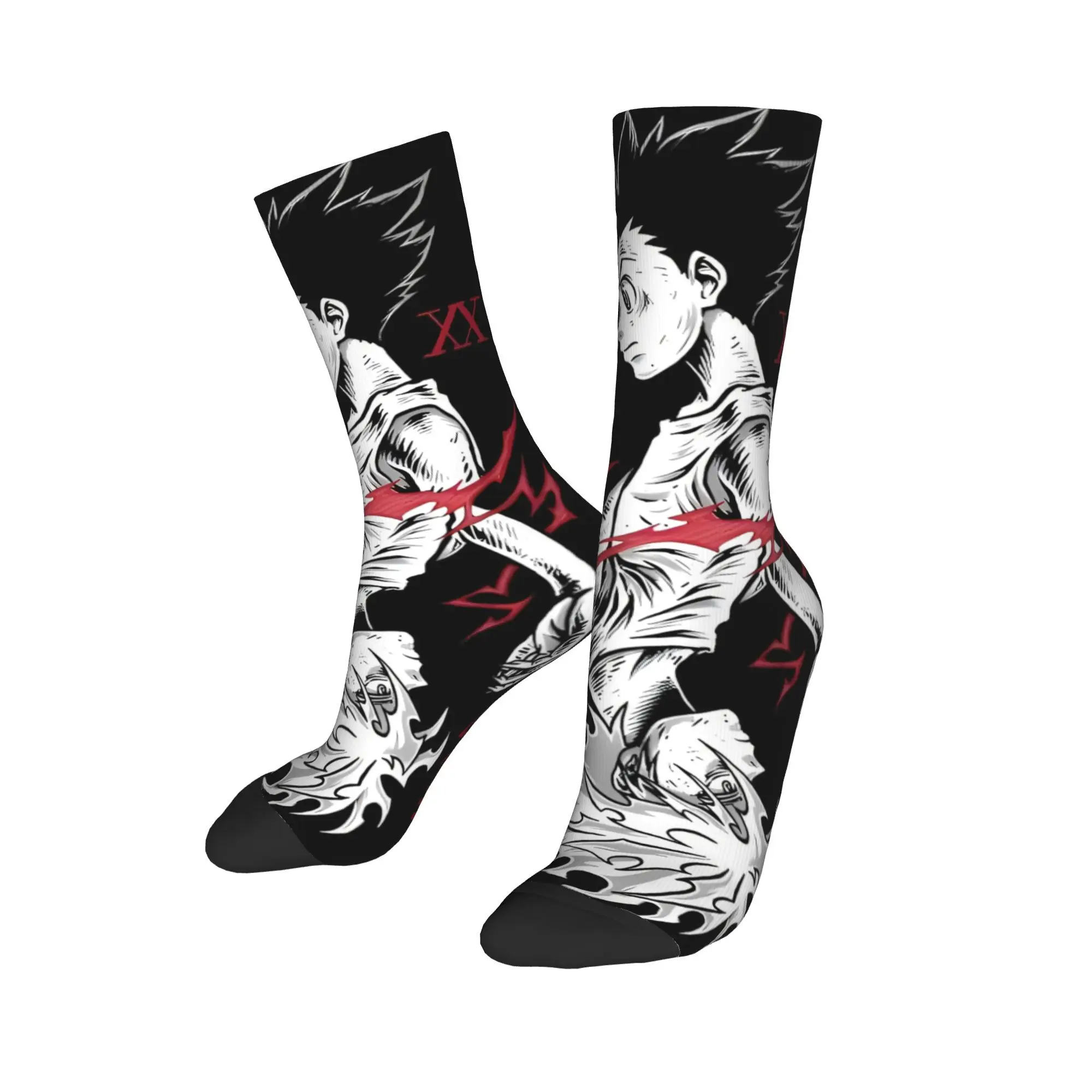 Hisoka Anime 스타킹 커플 양말 중간 부드러운 재미 있은 양말 봄 등산 미끄럼 방지 디자인 양말 생일 선물