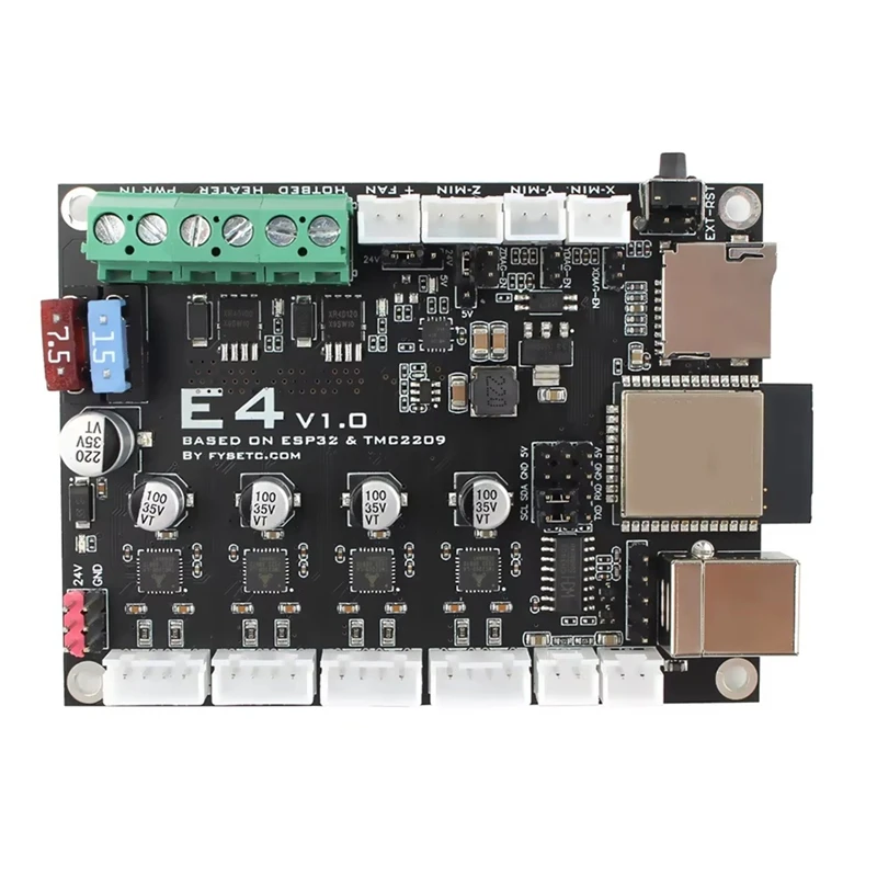 Mega Sale For FYSETC E4 Board with Built-in Wi-Fi and Bluetooth 4 Pcs TMC2209 240MHz 16M Flash 3D Printer Control Board Based