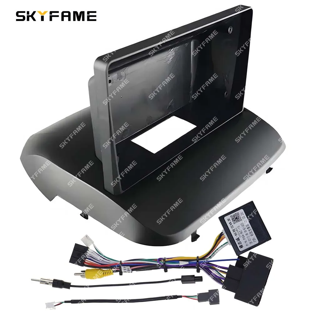 SKYFAME Auto Frame Fascia Adapter Canbus Box Android Radio Dash Fitting Panel Kit Voor Peugeot 3008