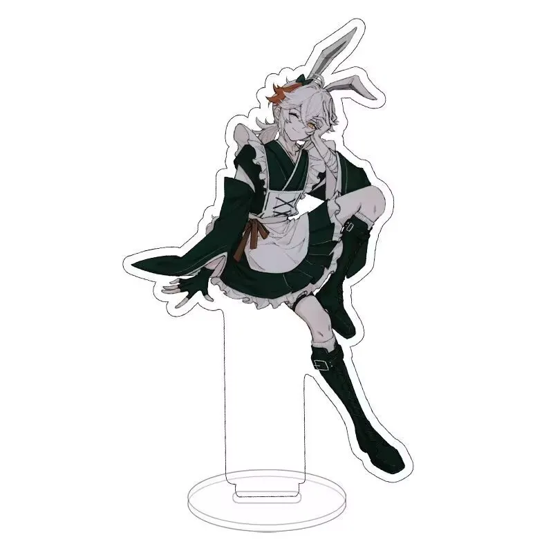 Genshin Impact, Cafe-Dienstmädchen, Acryl-Steine, Anime, super beliebte Büro- und Schlafzimmer-Dekorationsartikel, Geschenkstämme Gu Li, Qiao