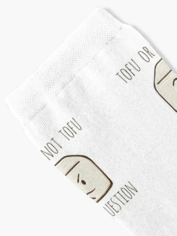 Tofu Or Not Tofu Is The Question Socks loose cotton gym funny sock Socks Male Women's