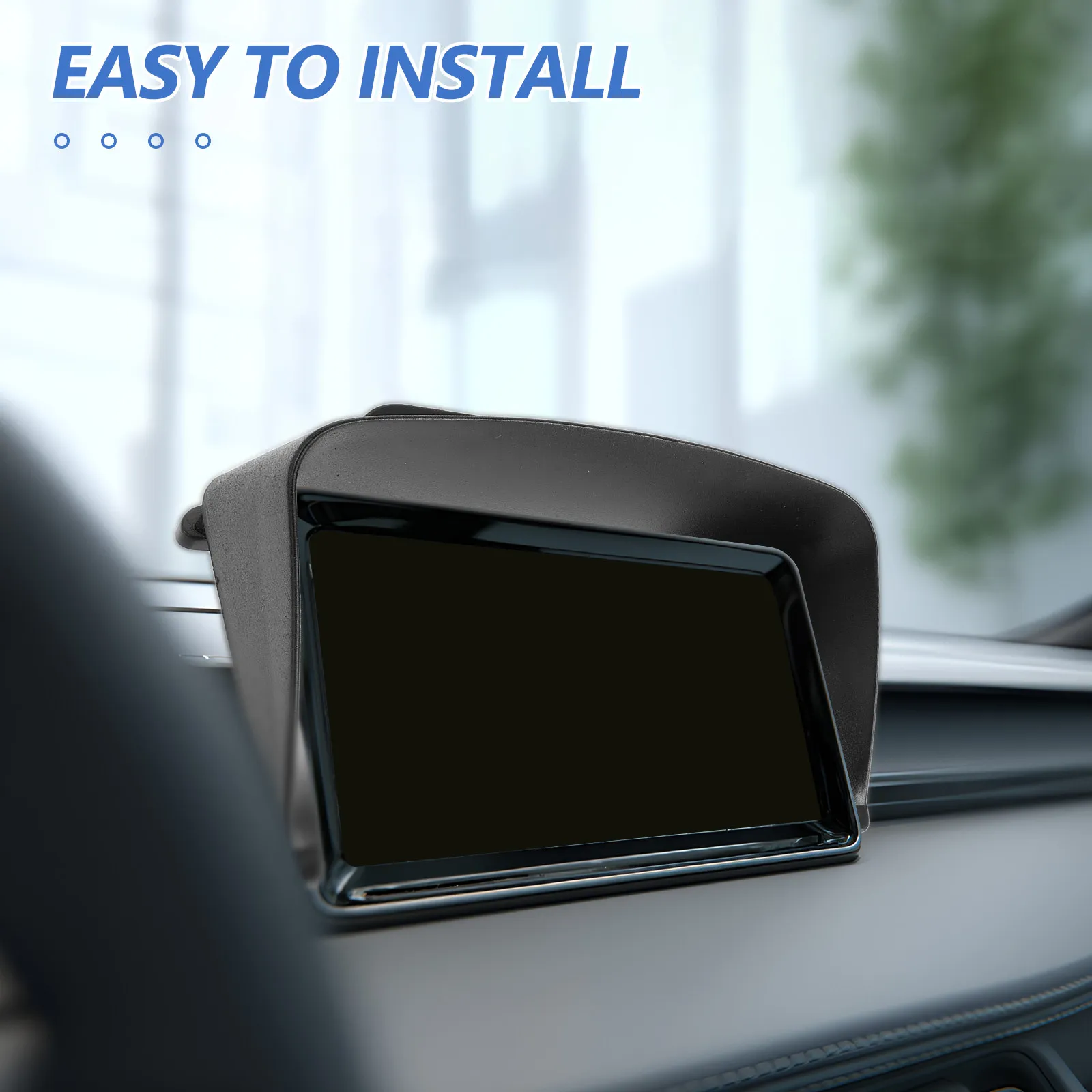 Car Navigation Sun Shade Adjustable Anti-Glare Visor for 5 Inch Vehicle Navigator Car Dash Screen Sun Block Protector