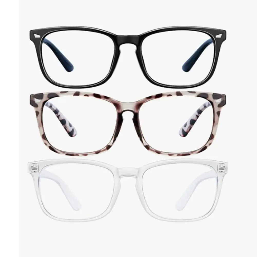 نظارات القراءة البلاستيكية المحمولة الأسود ليوبارد إطار مستطيل نظارات قصر النظر الشيخوخي القراء #5