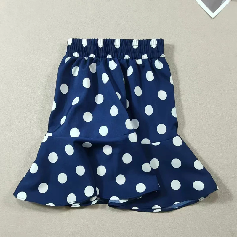 Children\'s Clothing New Summer Girl Fashion Polka Dot Half Skirt Minimalist Style Chiffon Mini Skirt Baby Beach Skirt