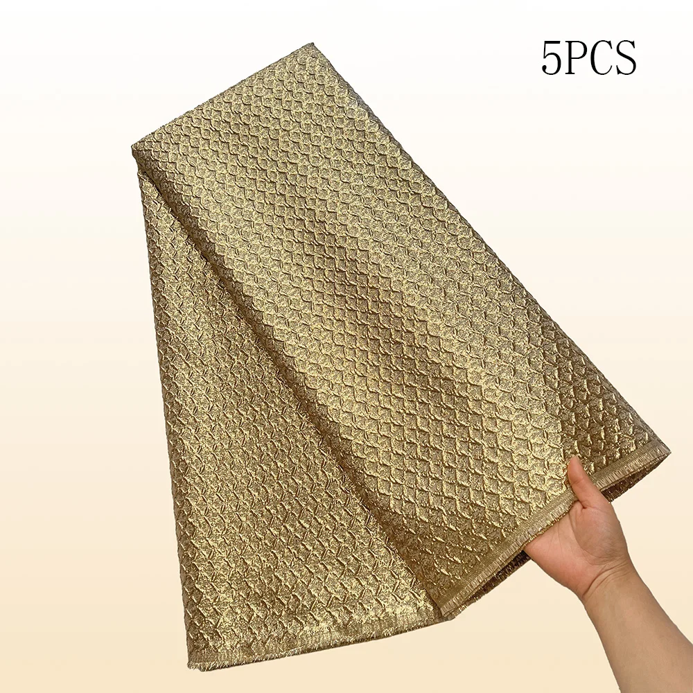 Hochwertiger Jacquard-Spitzenstoff, 5 Yards französischer Brokatstoff