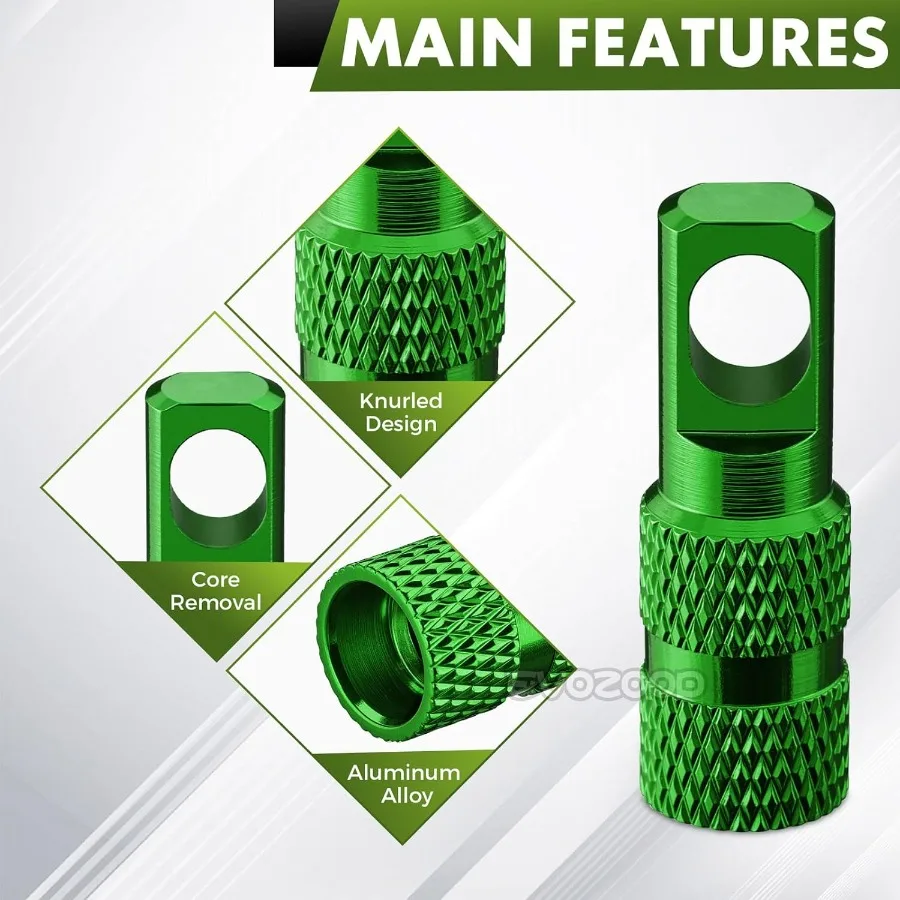 Bouchons anti-poussière pour tige de Valve Presta, avec dissolvant de noyau de Valve, couvercles de Valve de vélo légers en aluminium pour Tubes de vélo de route et vtt, paquet de 4