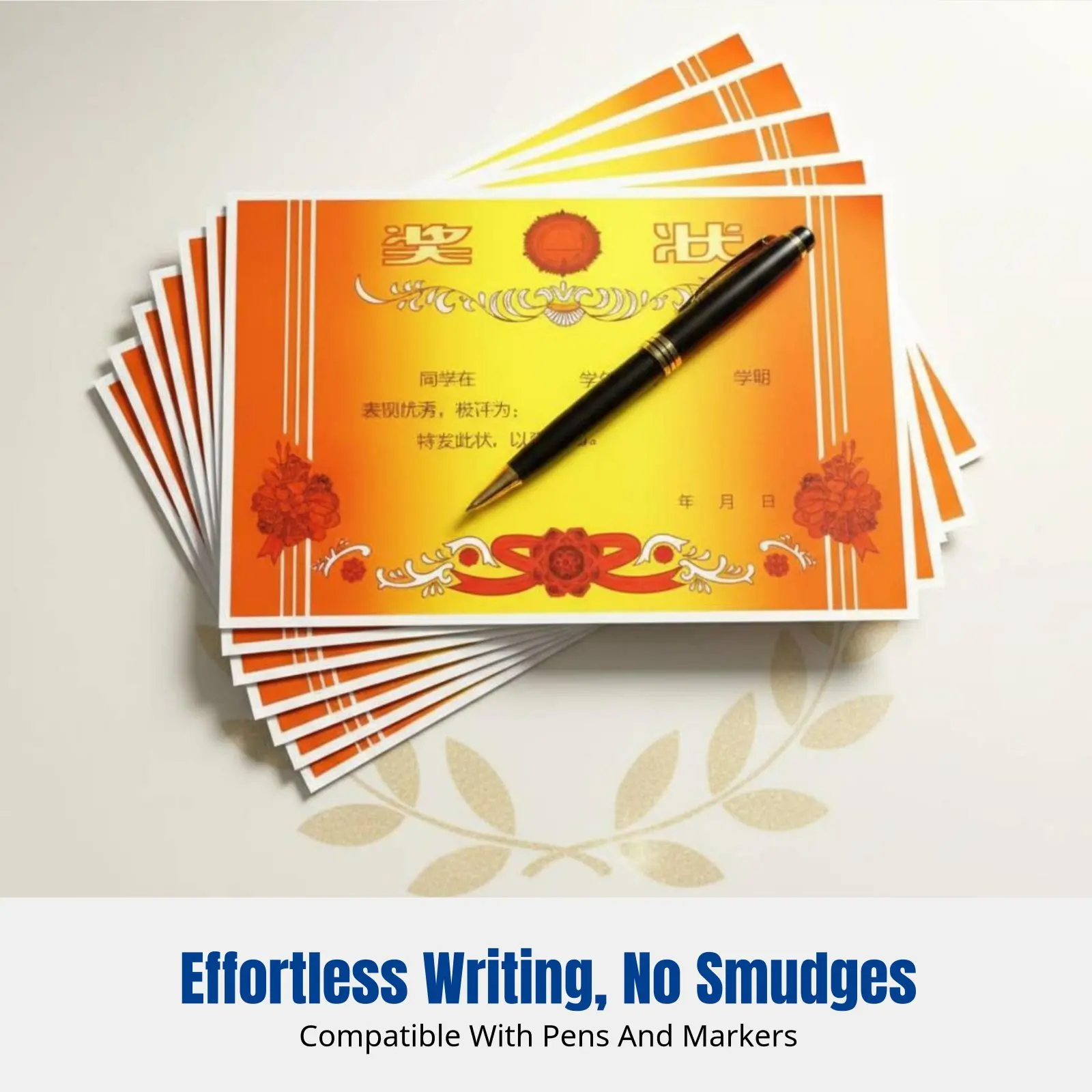 

Recognition Certificate Paper, Letter Size, Suitable for Students and Employees, Writing and Printing, Thick 128g Coated Paper