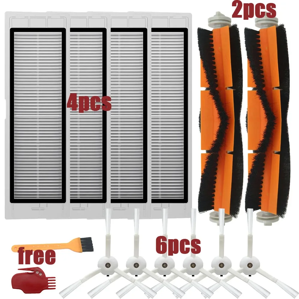 Запчасти для пылесоса Xiaomi 1 s MI Robot Vacuum 2 Roborock S50 S51 S5, фильтр НЕРА, боковая щетка, основная щетка, пылесборник, аксессуары