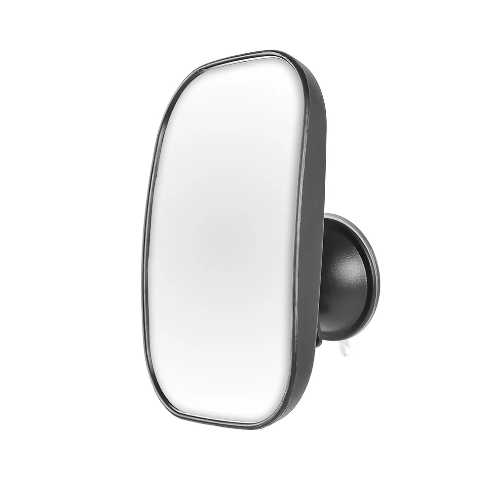 During Driving Convex Mirror Adjustable Rearview 360 Degree Adjustment Mirror Accessory Black 360-Degree Adjustable Compact Size