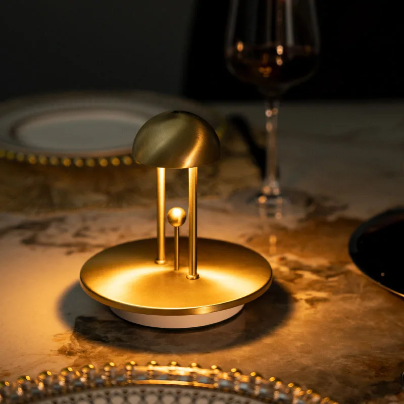 Gesture Dimmable Night Lamp Luxury Modern Table Light Mushroom Light Atmosphere Lamp Mini LED Warm Light For Bar Home Bedside
