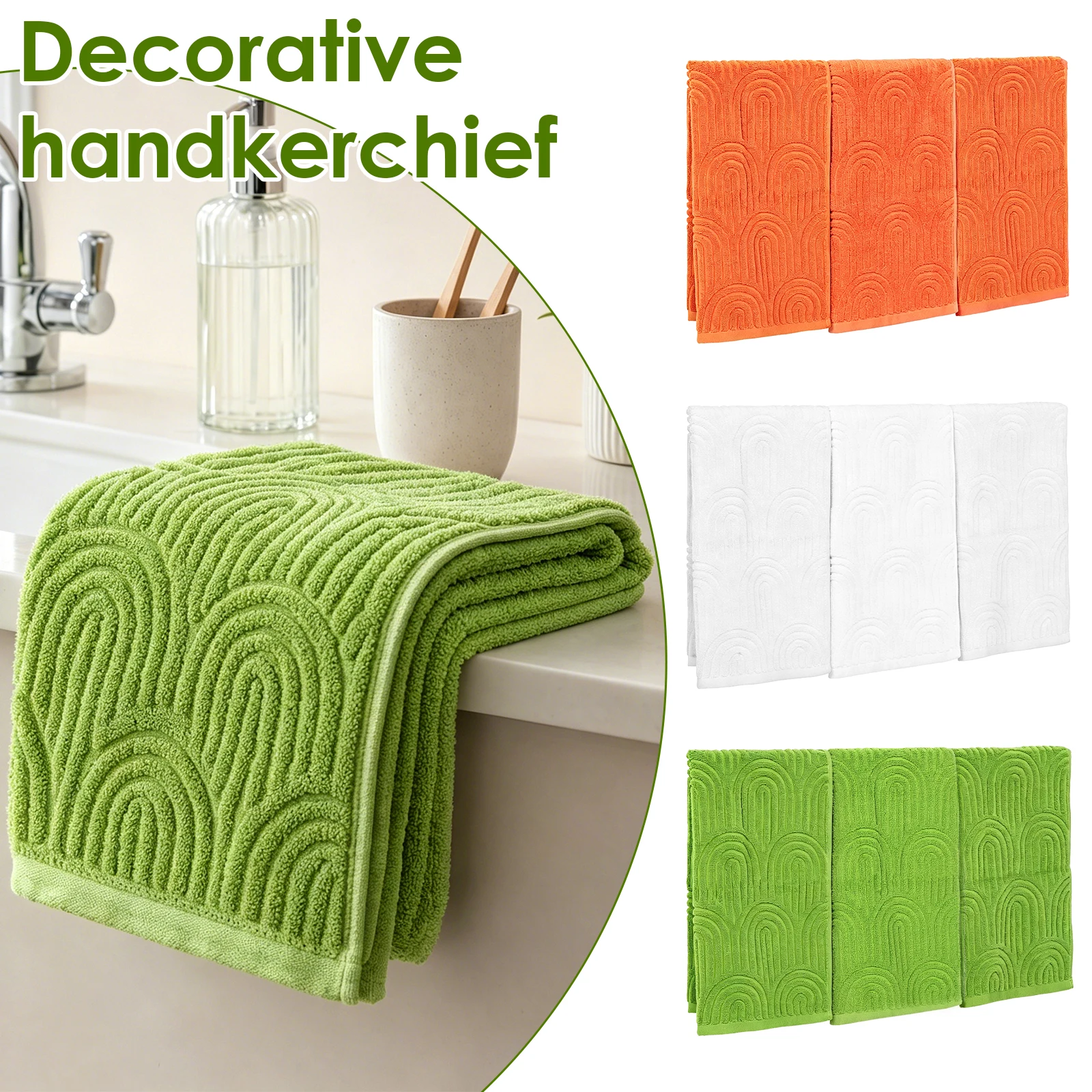 Home Textiles Towel Set - 3Pcs Hand Towel Set Soft Cotton