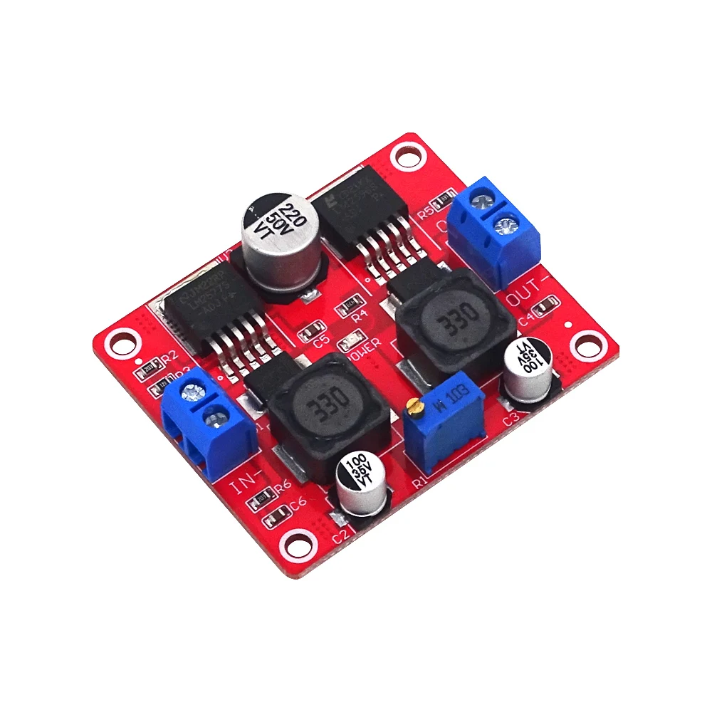 Automatyczny Adapter napięcia DC-DC moduł stopniowania/obniżania LM2577S + LM2596S