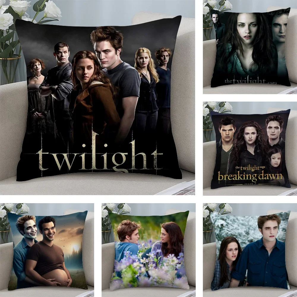 

Hot Movie T-Twilight Pillow Case Short Plush Sofa Decorative Gift Home Double-sided Printing Cushion