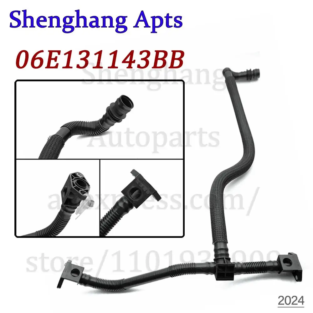 High quality EGR Valve Connecting Hose Car Accessories 06E131143BB 06E 131 143 BB For Audi A6L 2012-2019,A7 Sportback 2011-2014