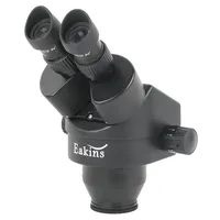 Black Binocular Microscope Magnification Continuous Zoom 7X-45X 90X Stereo Microscope Head  WF10X/20mm Eyepiece For Phone Repair