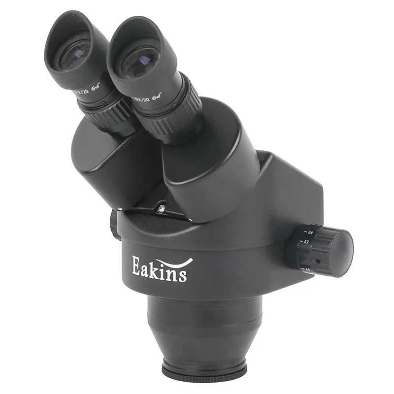 Imagem -04 - Microscópio Binocular Estéreo de Laboratório Industrial Zoom Contínuo 7x 45x com Ocular Led Wf10x para Solda Pcb de Telefone