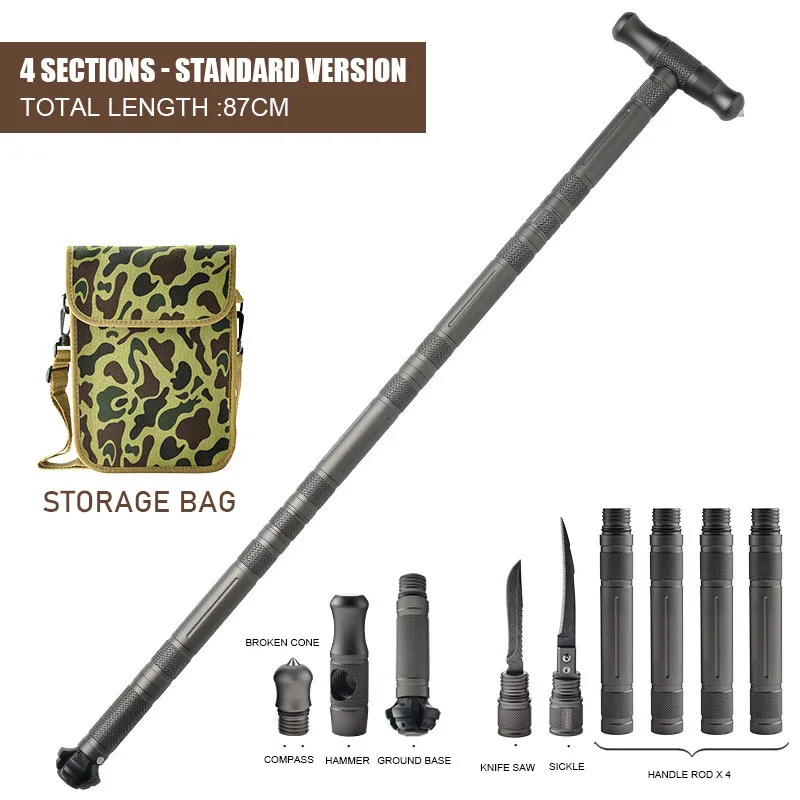 CEOI GWOK Lightweight Trekking Poles Collapsible Aluminum Adjustable Walking Sticks with Quick Lock for Outdoor Adventures view 6