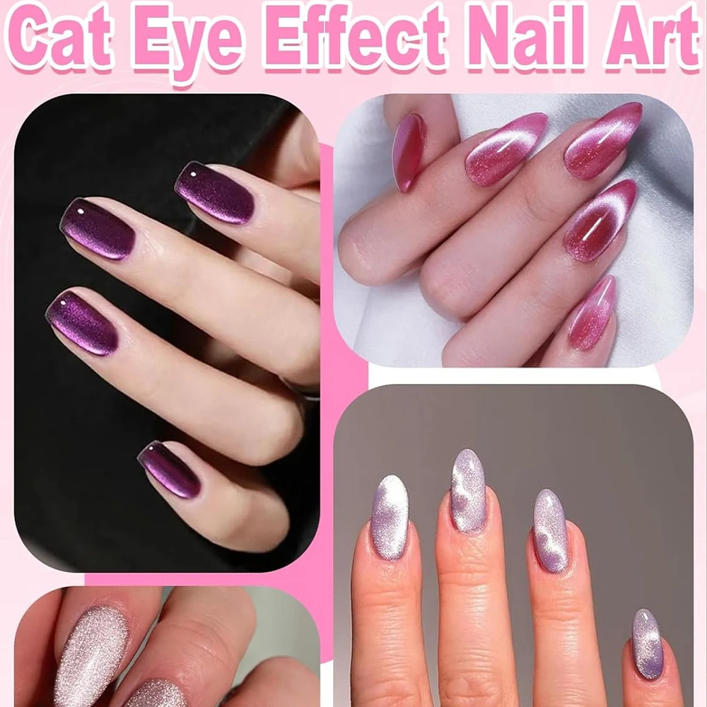 3-in-1 Katzenaugen-Nagelkunst-Magnetstab mit Holzgriff, starker Magnetstab für Gel-Nagellack, Maniküre-Werkzeug – Detail 5