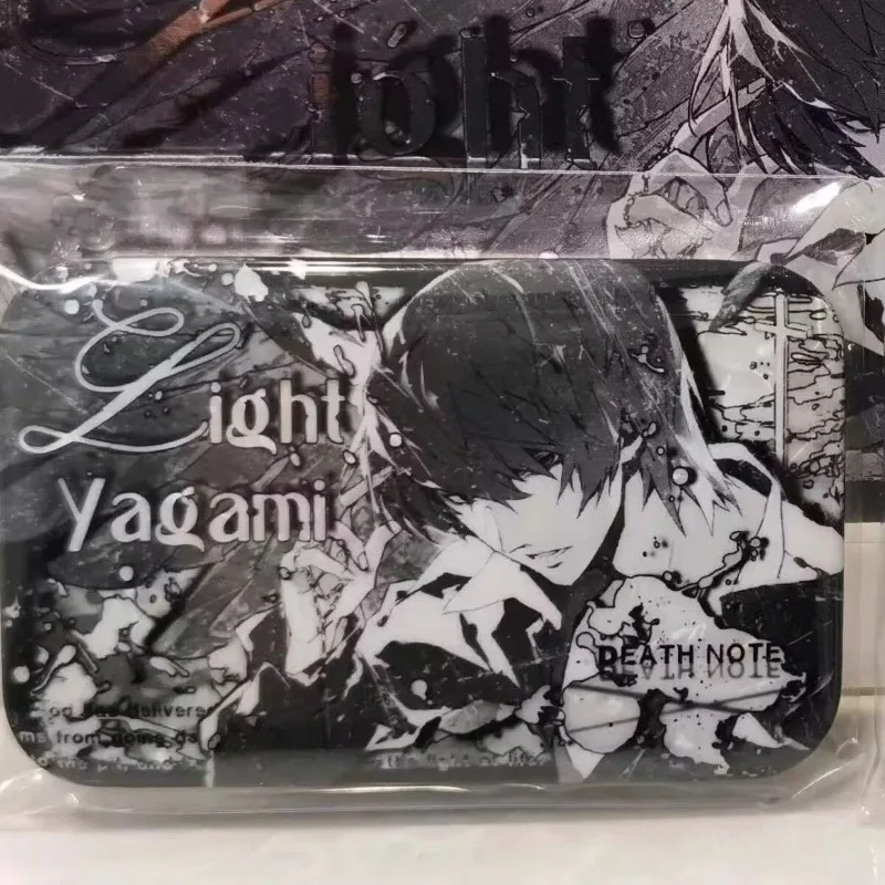 Death Note Badge Light Yagami L Lawliet Anime Peripheral Creativity Black White Manga Pattern Badge Bag Decoration Collectible
