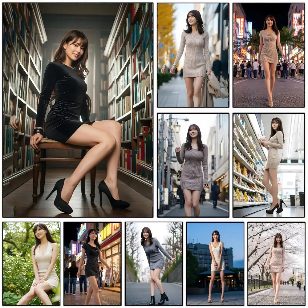 Adult Actress M-Misaki Yumi Poster Wall Art Print Decorative Mural Home Decor Gift Unframed