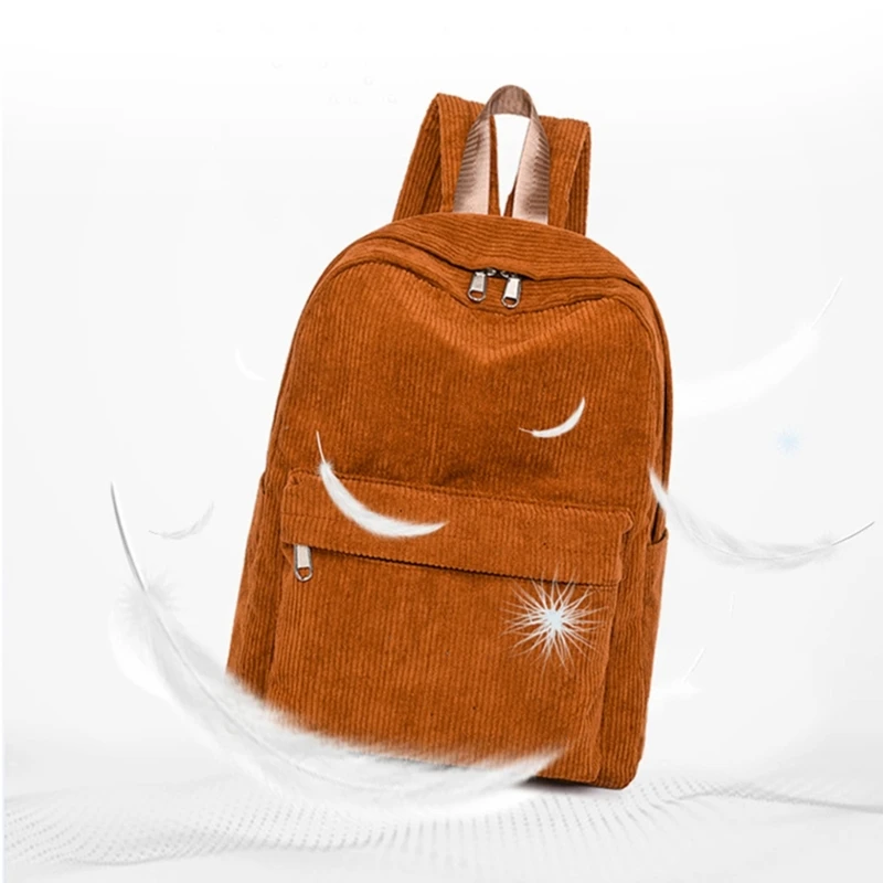 Vrouwen Casual Corduroy Rugzak Zachte Kinderen Schooltas Reizen College Dagrugzak Vrouwelijke Meisjes Rugzak Handtassen Mini