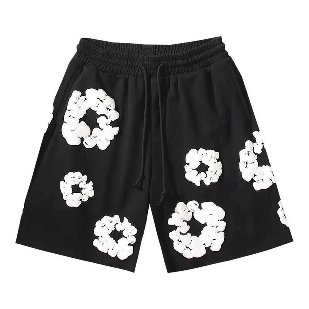 2025 Men's Fashion Quick-drying Sports Shorts Kapok Printed American Shorts Comfortable and Breathable Hot Trendy Casual Shorts image 5