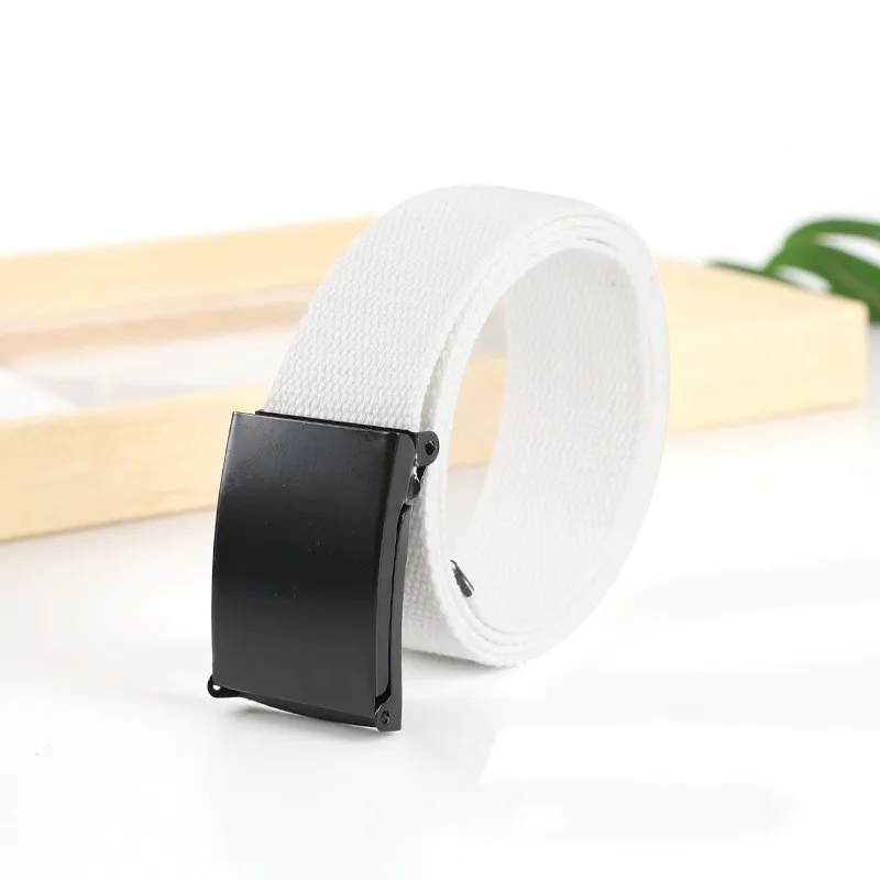 Mode Nieuwe Unisex Broeken Riemen Canvas Riem Metalen Gesp Mannen Vrouwen Jongens Jeans Riemen Snoep Kleuren Top Kwaliteit Luxe Riemen