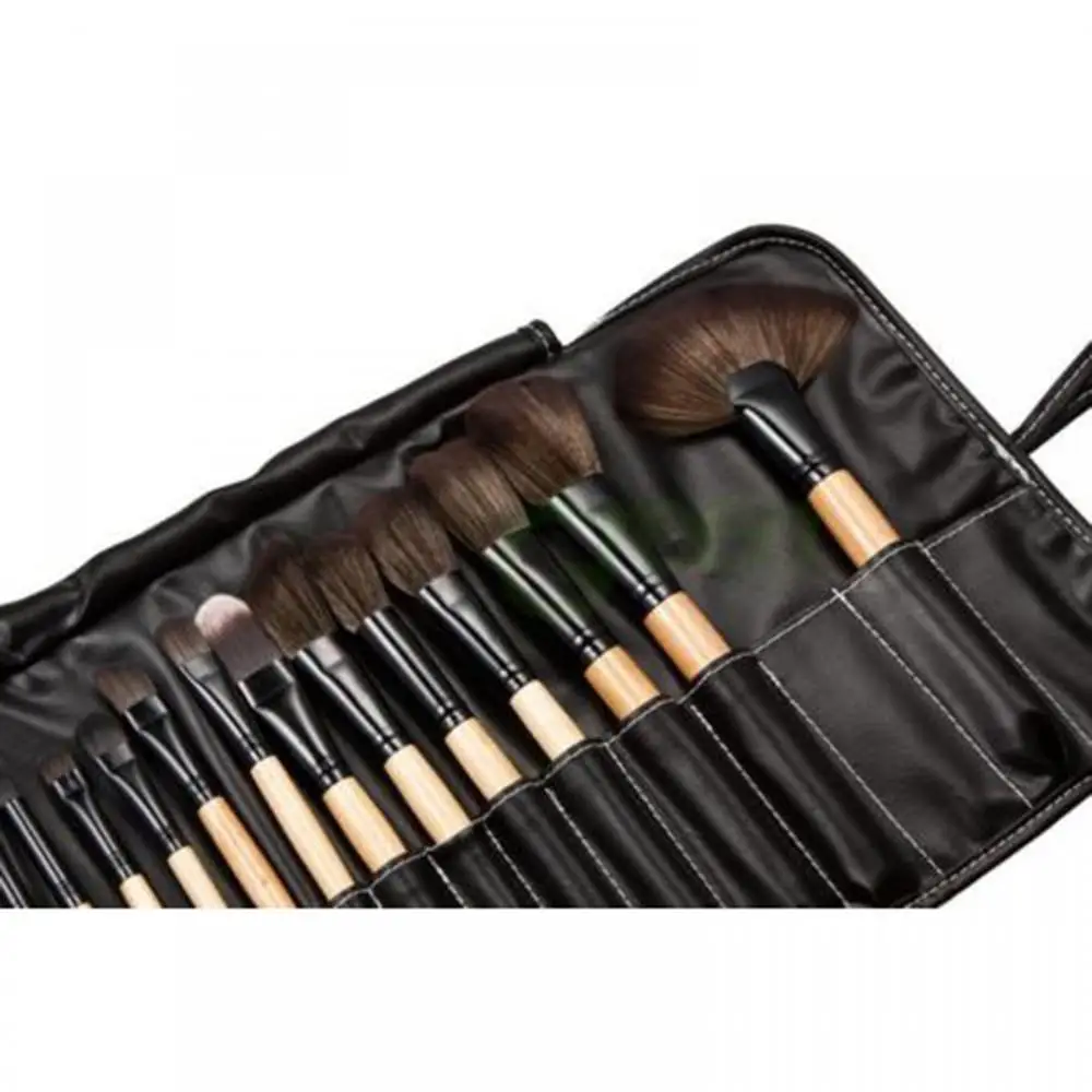 Pincel de Maquiagem Make Up Brushes Profissional of Makeup Brush set + Black Leather Bag