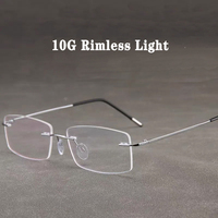 Ultralight TR90 Memory Titanium Rimless Reading Glasses Business Frameless Men&Women Presbyopic Eyeglasses Blue Light Blocking