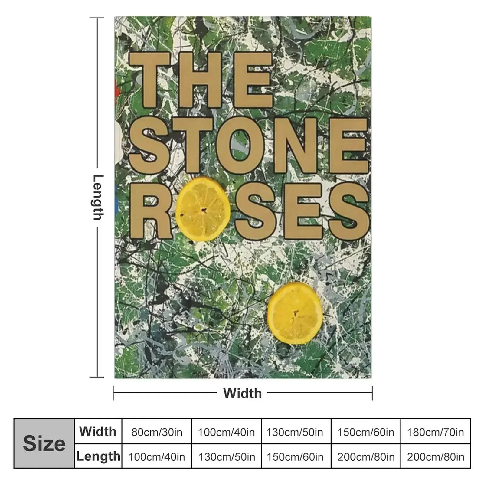 The Stone Roses Throw Blanket couch cozy soft plush fuzzy picnic outdoor blanket