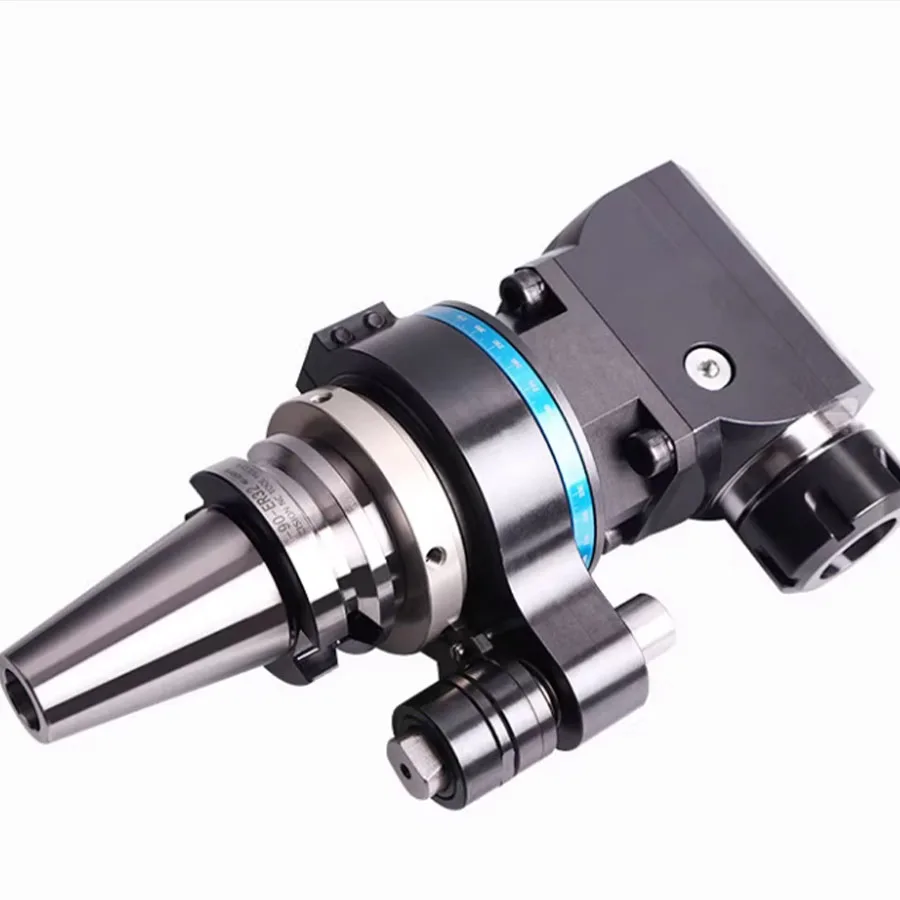 CNC machining center seismic BT40 BT50-ER32 90 ° angle head side milling head right angle head side processing