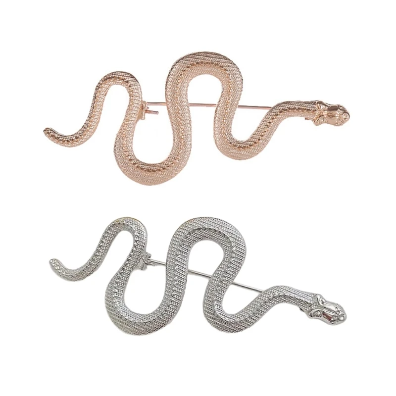 Cool Snake Brooch Metal Badge Pin Wisdoms And Fortune Badge For Chinese Festival Traditional Brooch Clothes Accessories