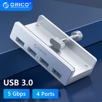 ORICO USB 3.0 HUB Powered With Charging Multi 4 Ports Desk Clip USB Splitter Adapter SD Card Reader for PC Computer Accessories