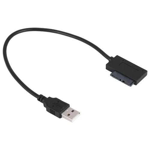 Imagen 2 del producto Adaptador USB PC 6P + 7P CD DVD Rom SATA a USB 2,0 convertidor Slimline Sata Cable de unidad de 13 pines para PC portátil Notebook-N33R