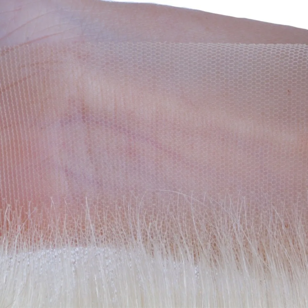 613 # 13x4 Lace-Frontal, glattes Echthaar, 10-22 Zoll, weiches Remy-Haar, vorgezupfte Babyhaare, anfängerfreundlich für den täglichen Gebrauch – Detail 2