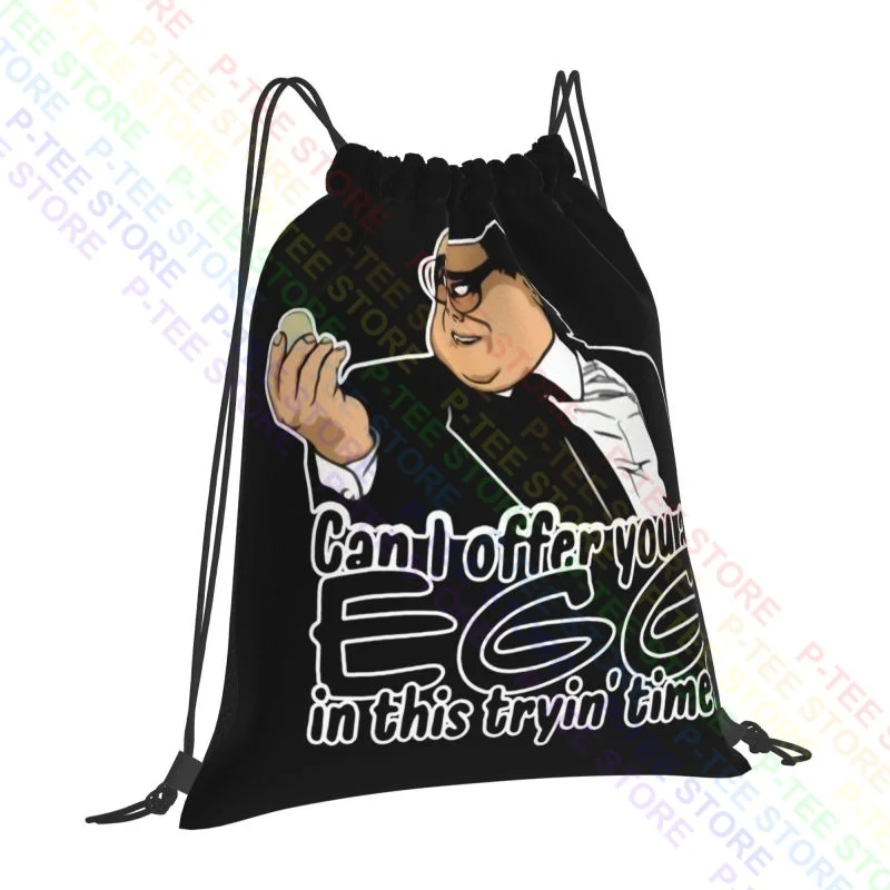 Danny Devito Can I Offer You An Egg In This Trying' Time Drawstring Bags Gym Bag Creative Storage Bag